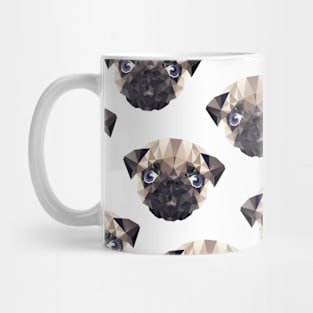 Pug Triangle Pattern Mug